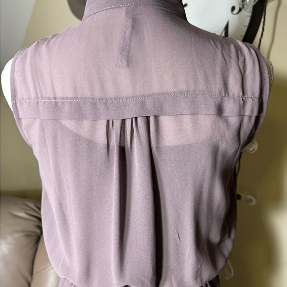 R n B brand Elegant Mauve Button-Down Dress - Picture 9 of 14